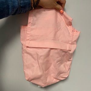 Coral Pink Bedsheet Cloth Storage